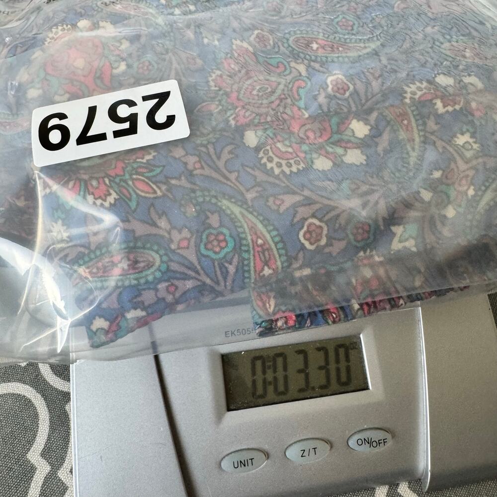 Earthbound Trading Co. Mini Skirt Blue Paisley Boho Cargo Pocket Women's Med - Picture 9 of 9